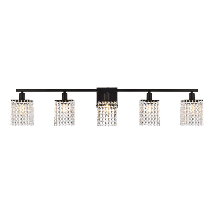 Phineas Vanity Light in Black by Living District