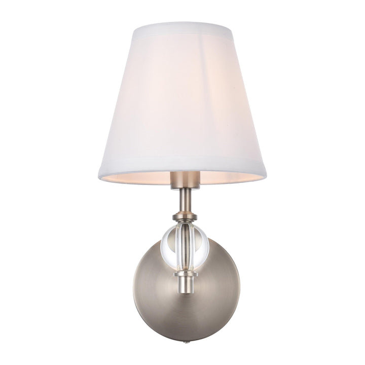 Bethany Wall Sconce in Satin Nickel by Living District