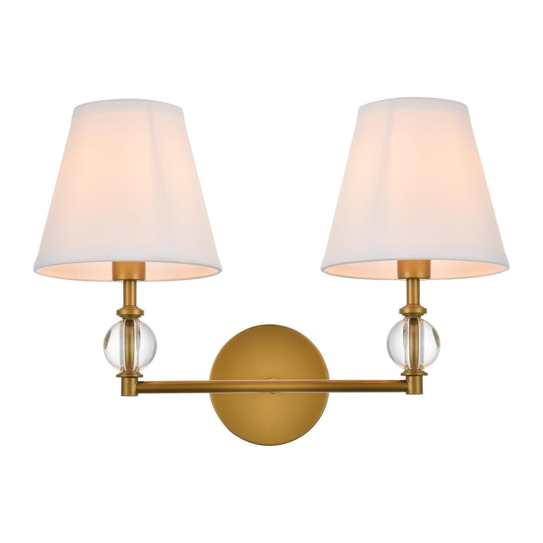 Bethany Vanity Light in Brass by Living District