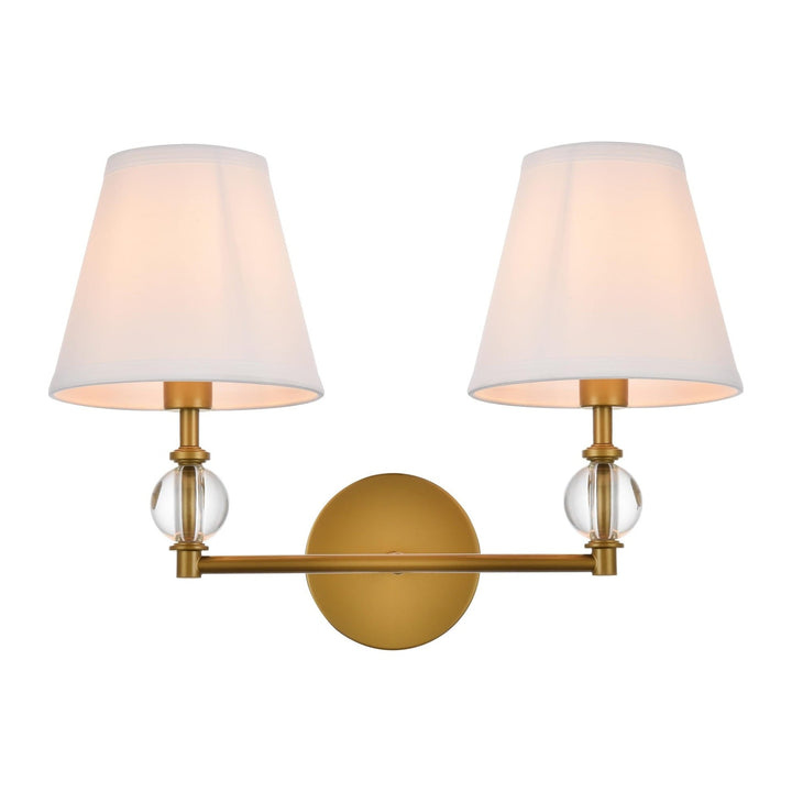 Bethany Vanity Light in Brass by Living District