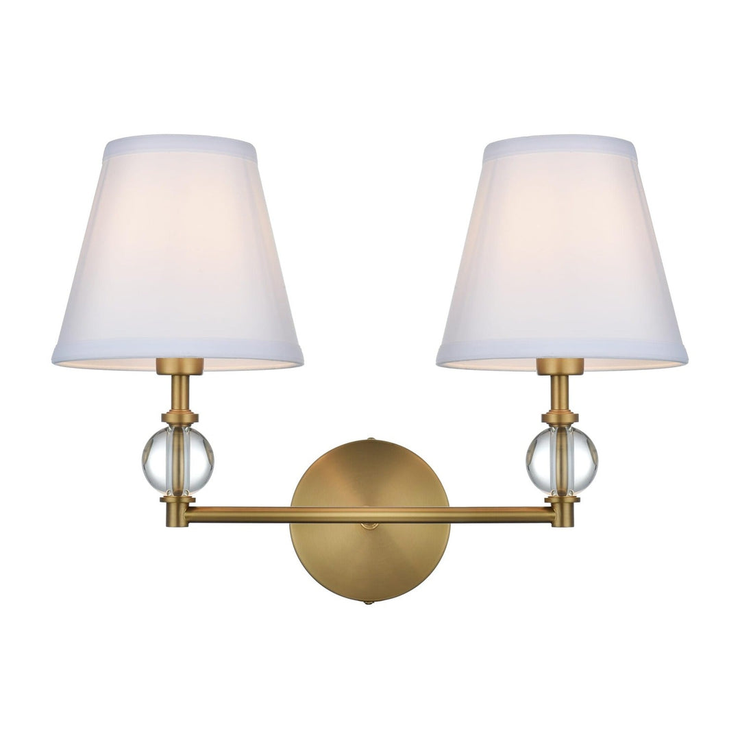 Bethany Vanity Light in Satin Gold by Living District