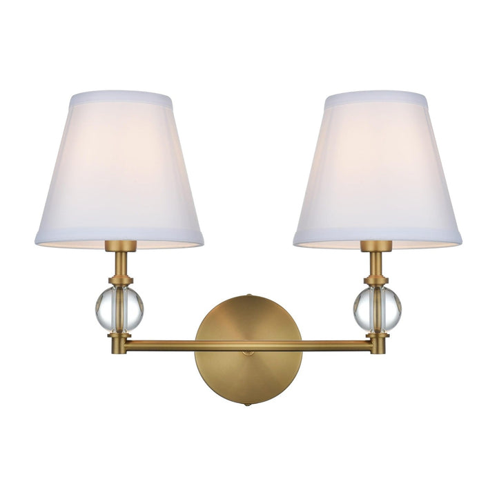 Bethany Vanity Light in Satin Gold by Living District