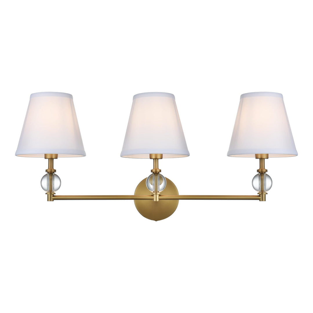 Bethany Vanity Light in Satin Gold by Living District