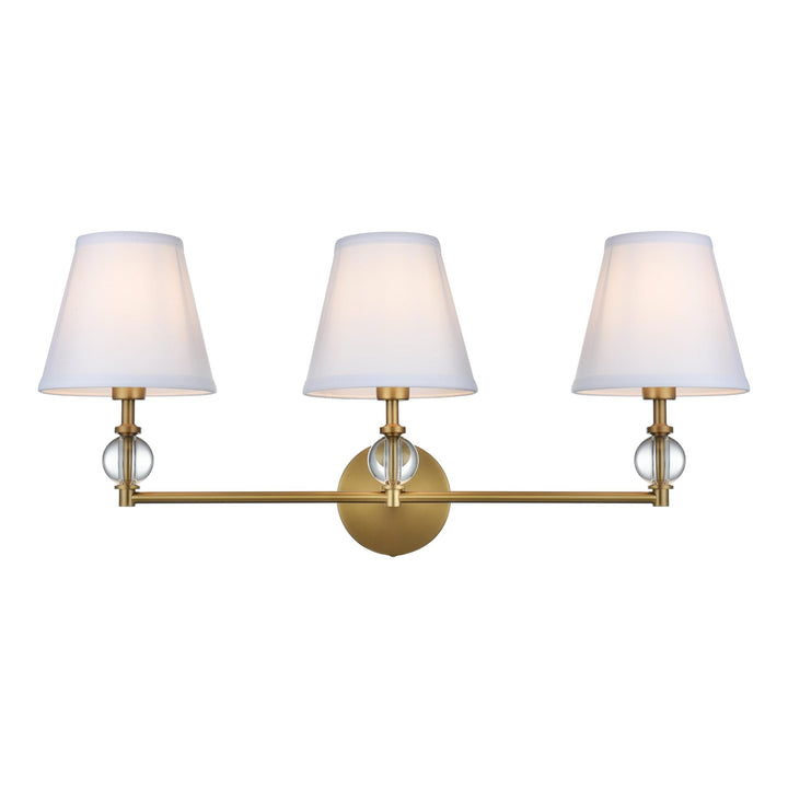 Bethany Vanity Light in Satin Gold by Living District