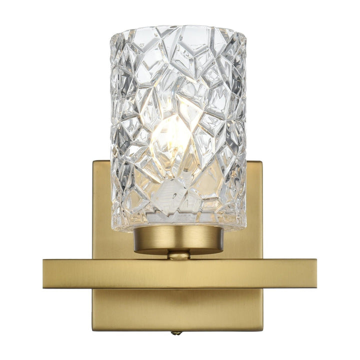Cassie Wall Sconce in Satin Gold by Living District