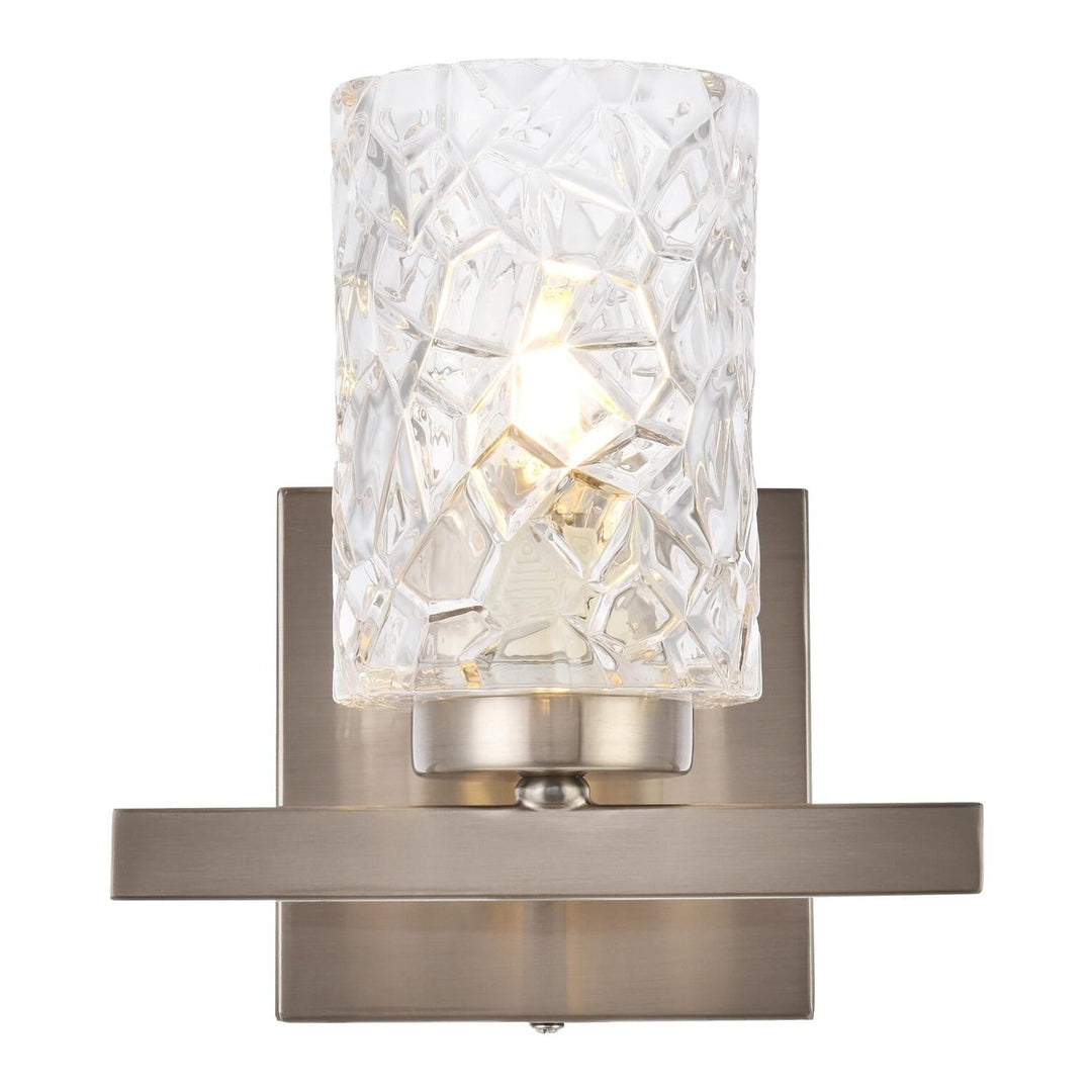 Cassie Wall Sconce in Satin Nickel by Living District