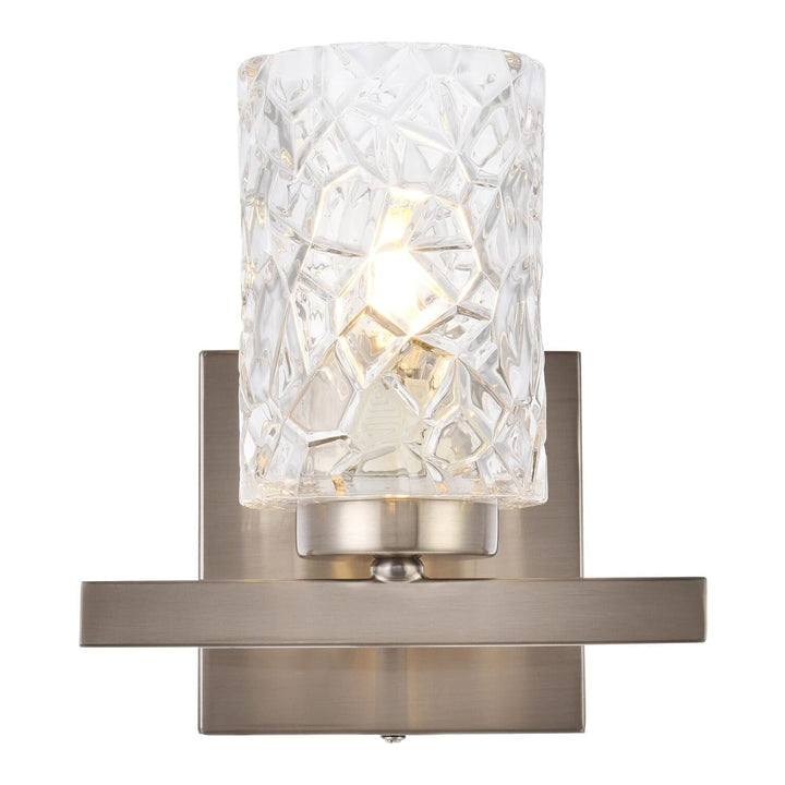 Cassie Wall Sconce in Satin Nickel by Living District