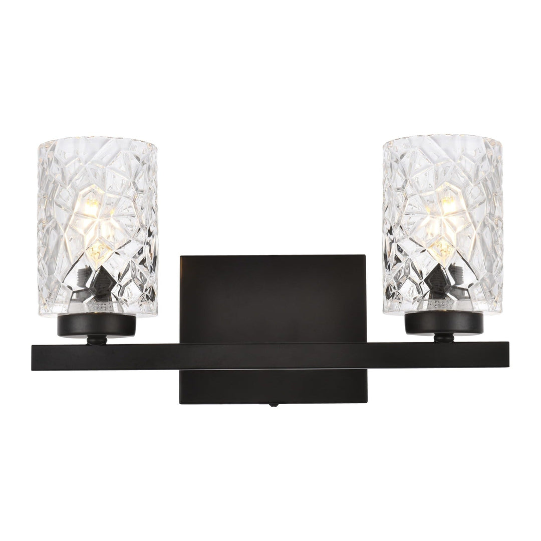 Cassie Vanity Light in Black by Living District