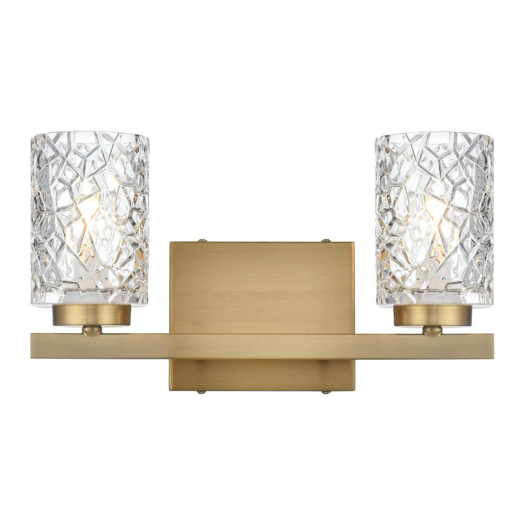 Cassie Vanity Light in Satin Gold by Living District