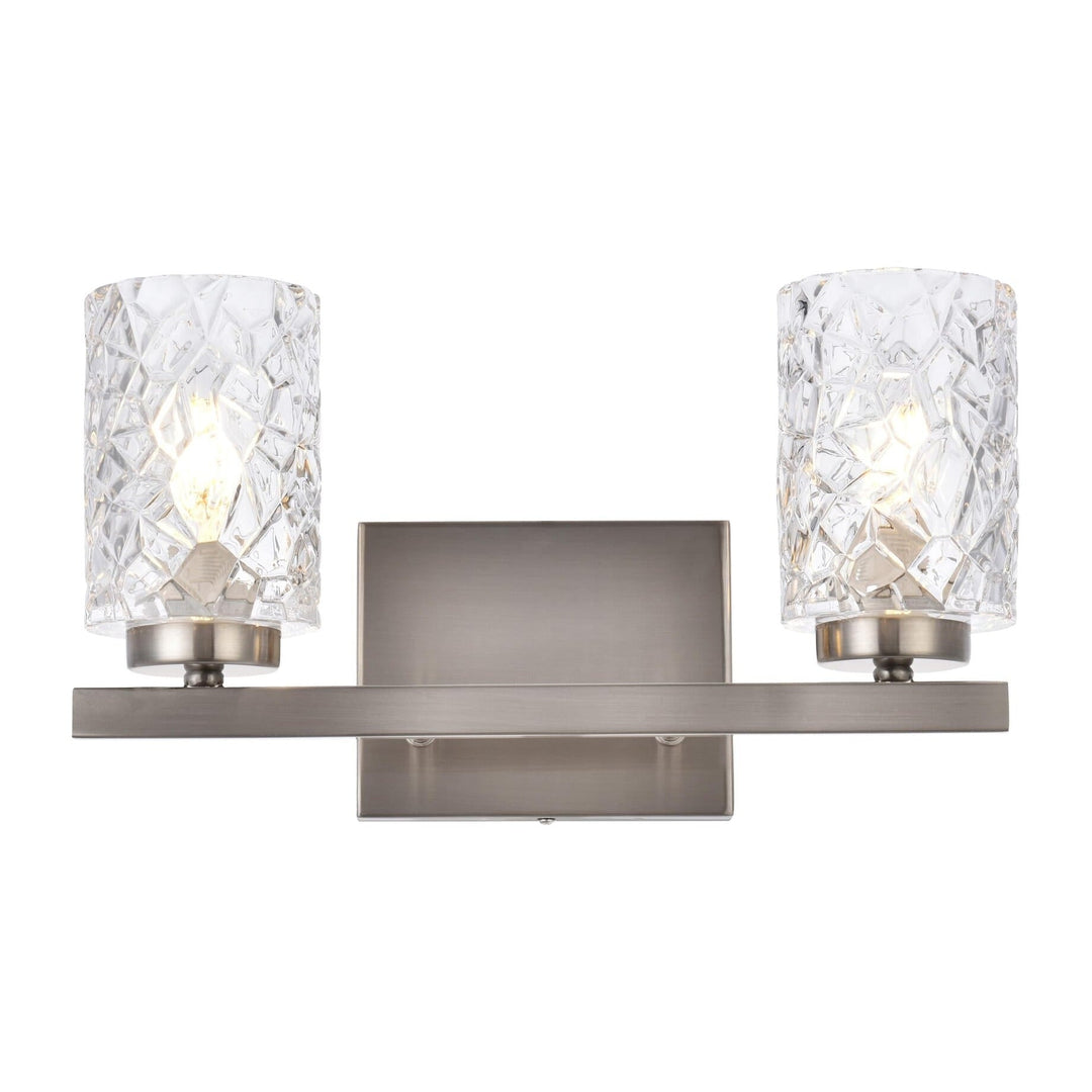 Cassie Vanity Light in Satin Nickel by Living District
