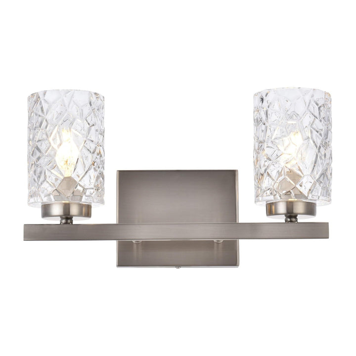 Cassie Vanity Light in Satin Nickel by Living District