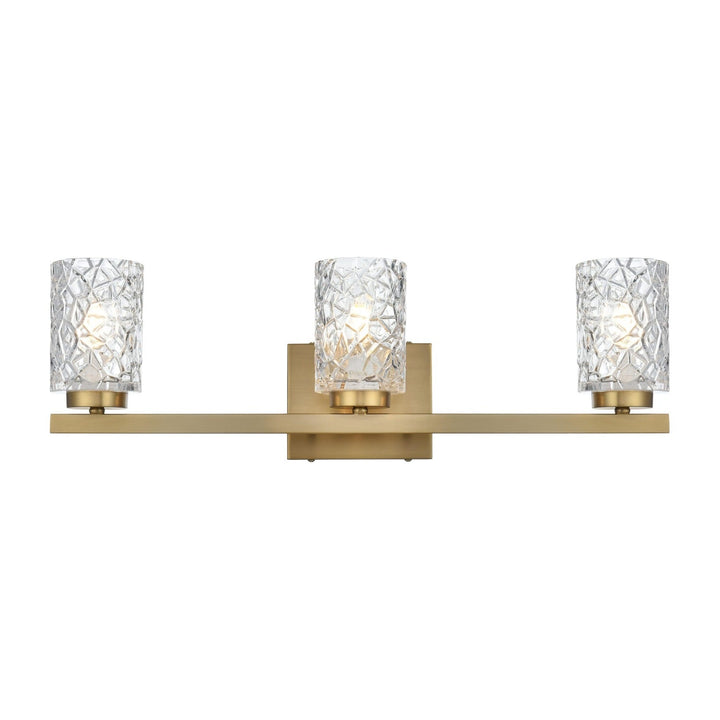 Cassie Vanity Light in Satin Gold by Living District