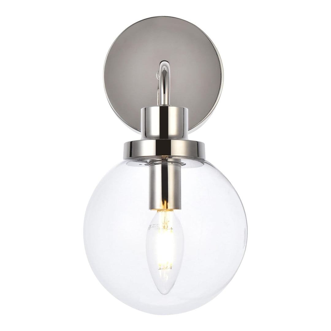 Hanson Wall Sconce in Polished Nickel by Living District