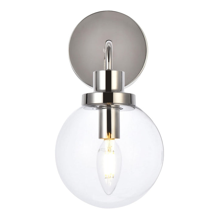 Hanson Wall Sconce in Polished Nickel by Living District