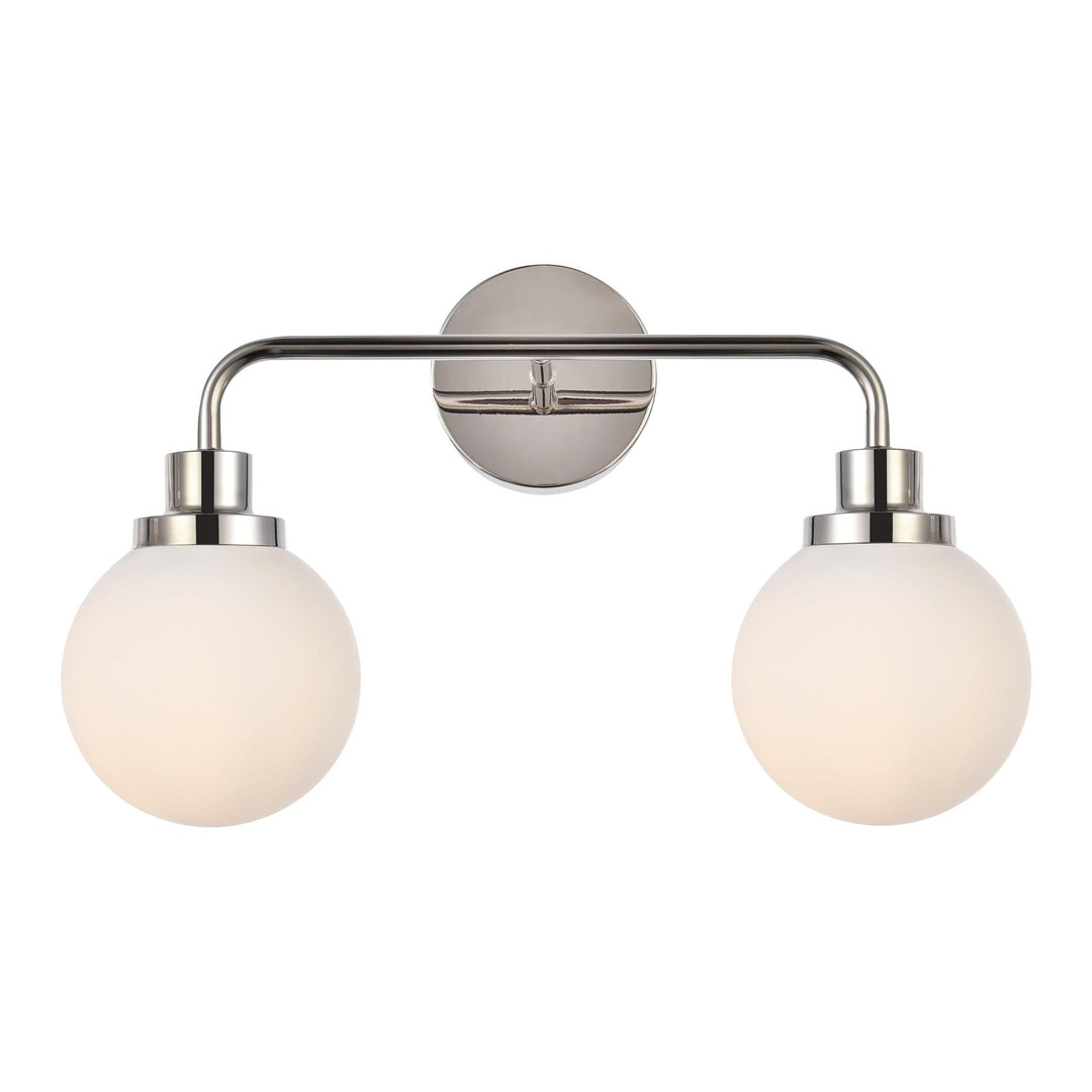 Hanson Vanity Light in Polished Nickel by Living District