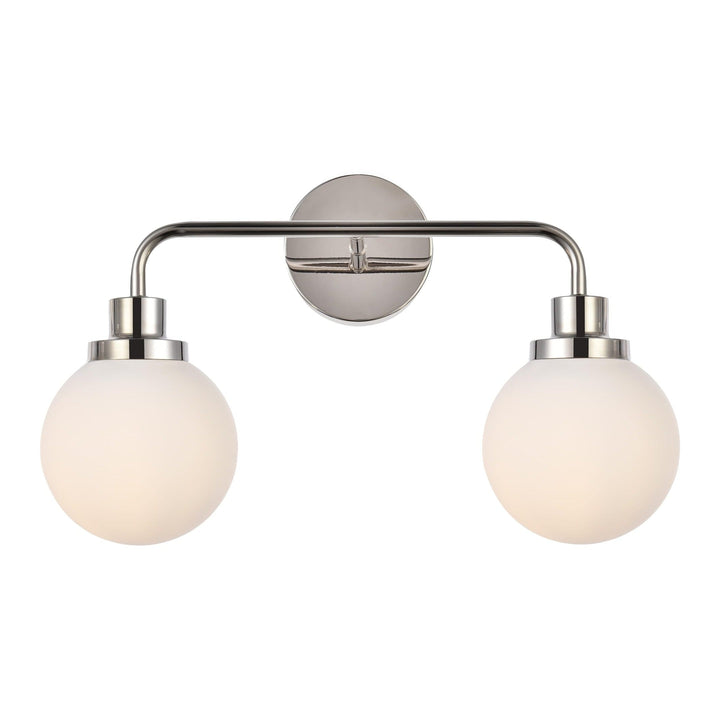Hanson Vanity Light in Polished Nickel by Living District