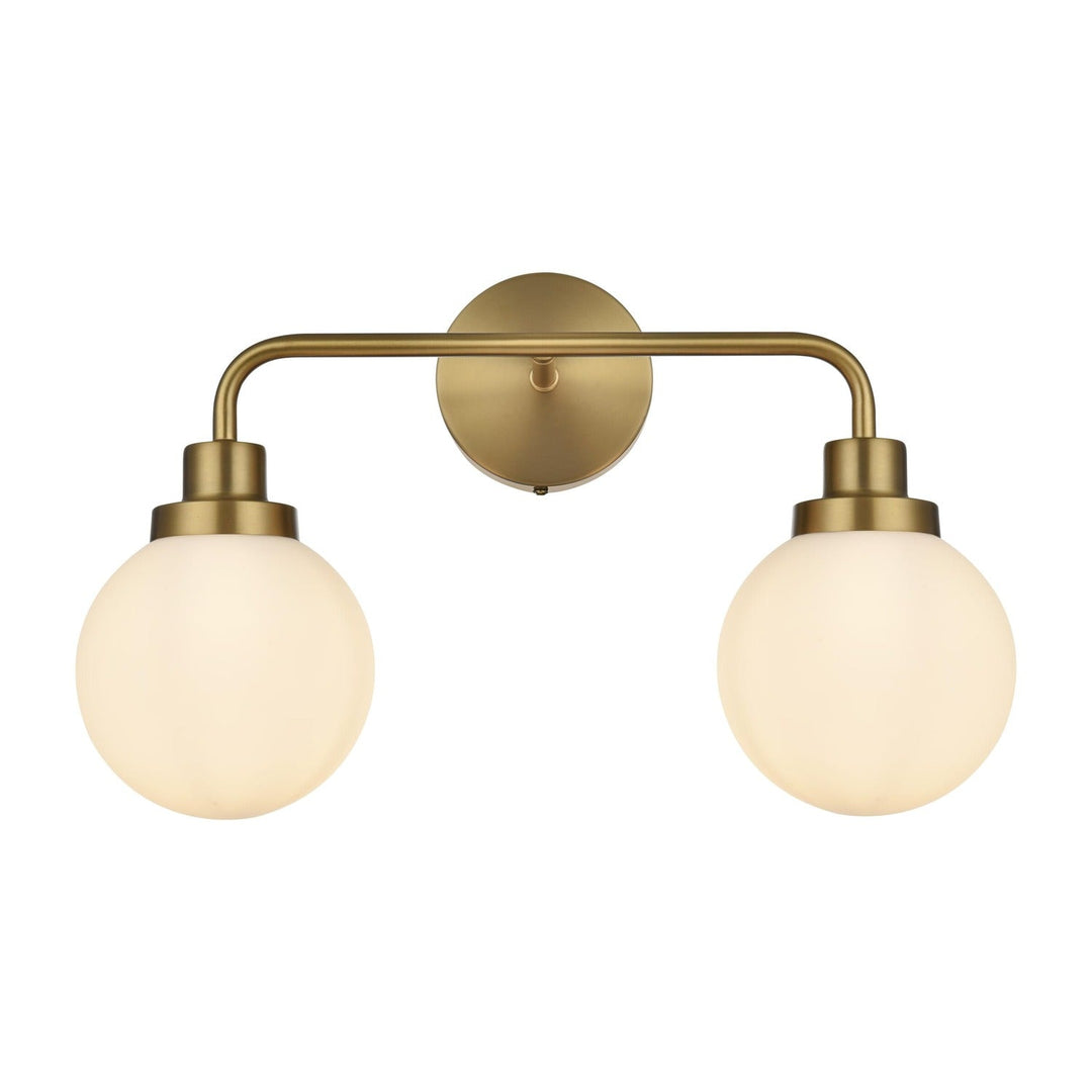 Hanson Vanity Light in Satin Gold by Living District
