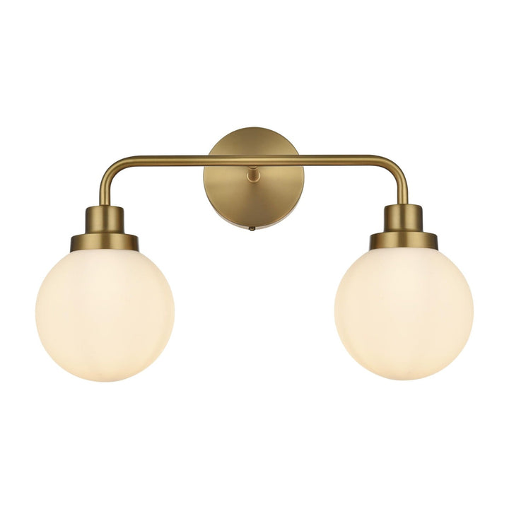 Hanson Vanity Light in Satin Gold by Living District