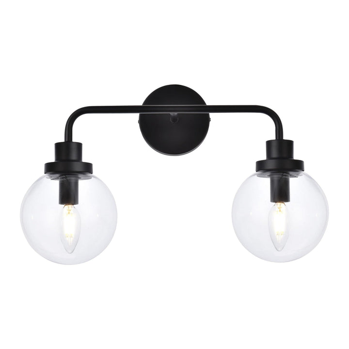 Hanson Vanity Light in Black by Living District