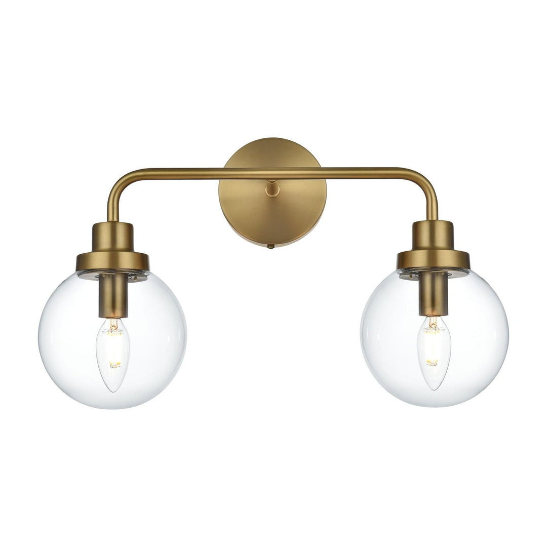 Hanson Vanity Light in Satin Gold by Living District