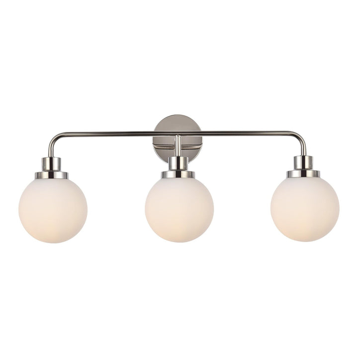Hanson Vanity Light in Polished Nickel by Living District