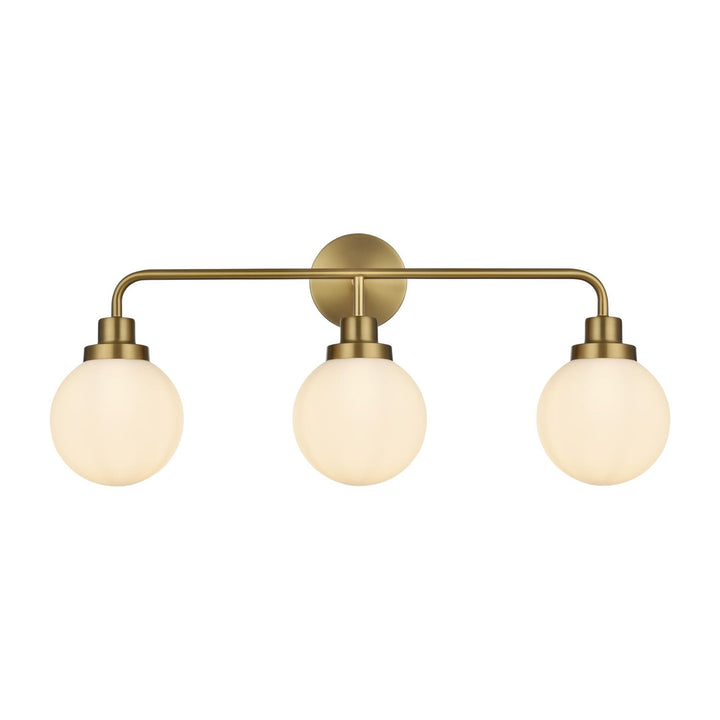 Hanson Vanity Light in Satin Gold by Living District