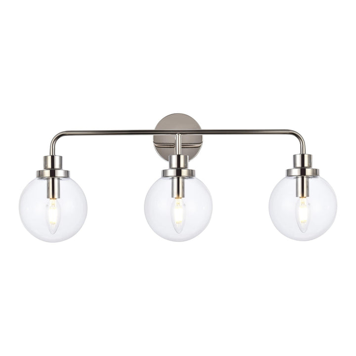 Hanson Vanity Light in Polished Nickel by Living District