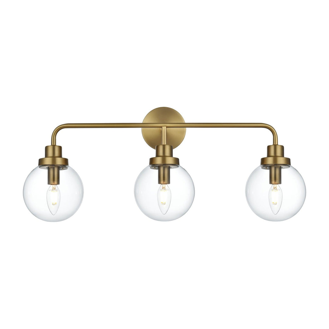 Hanson Vanity Light in Satin Gold by Living District