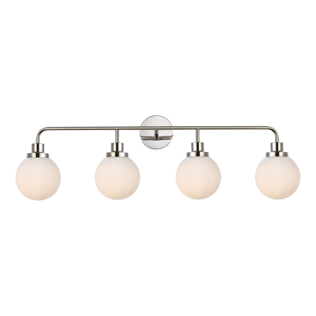 Hanson Vanity Light in Polished Nickel by Living District