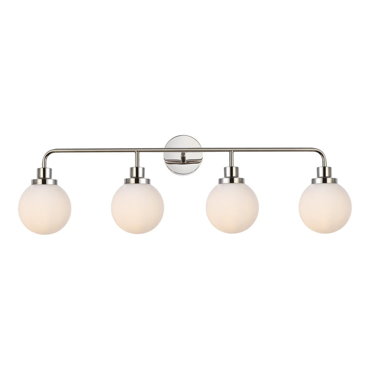 Hanson Vanity Light in Polished Nickel by Living District