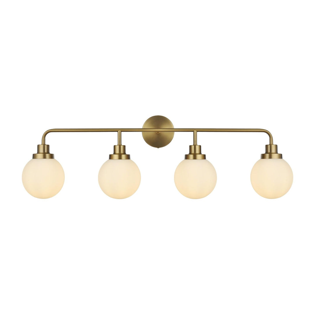 Hanson Vanity Light in Satin Gold by Living District