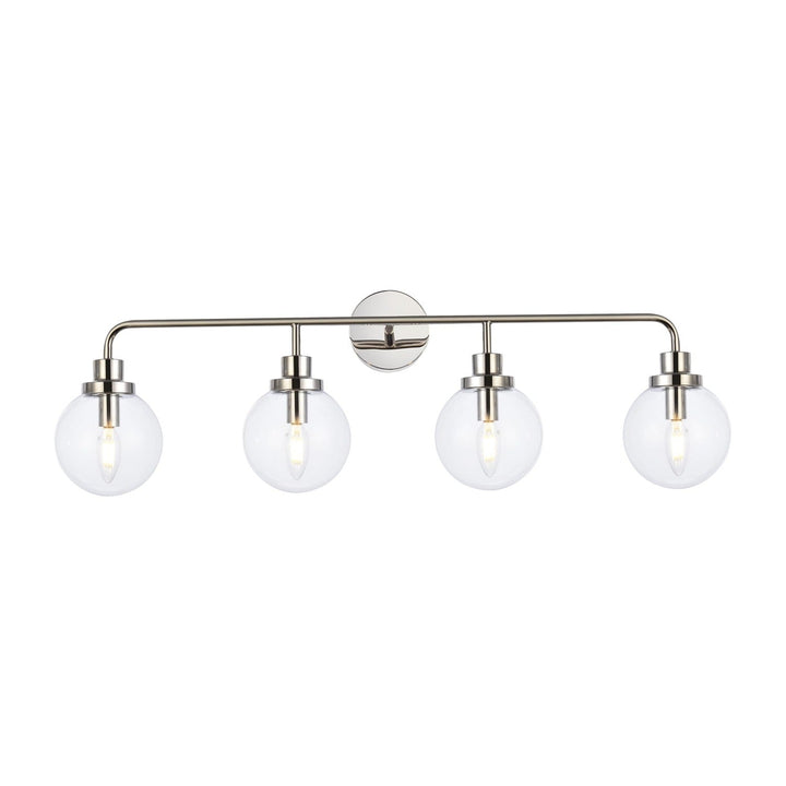 Hanson Vanity Light in Polished Nickel by Living District