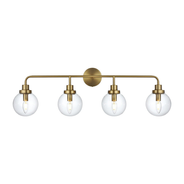 Hanson Vanity Light in Satin Gold by Living District