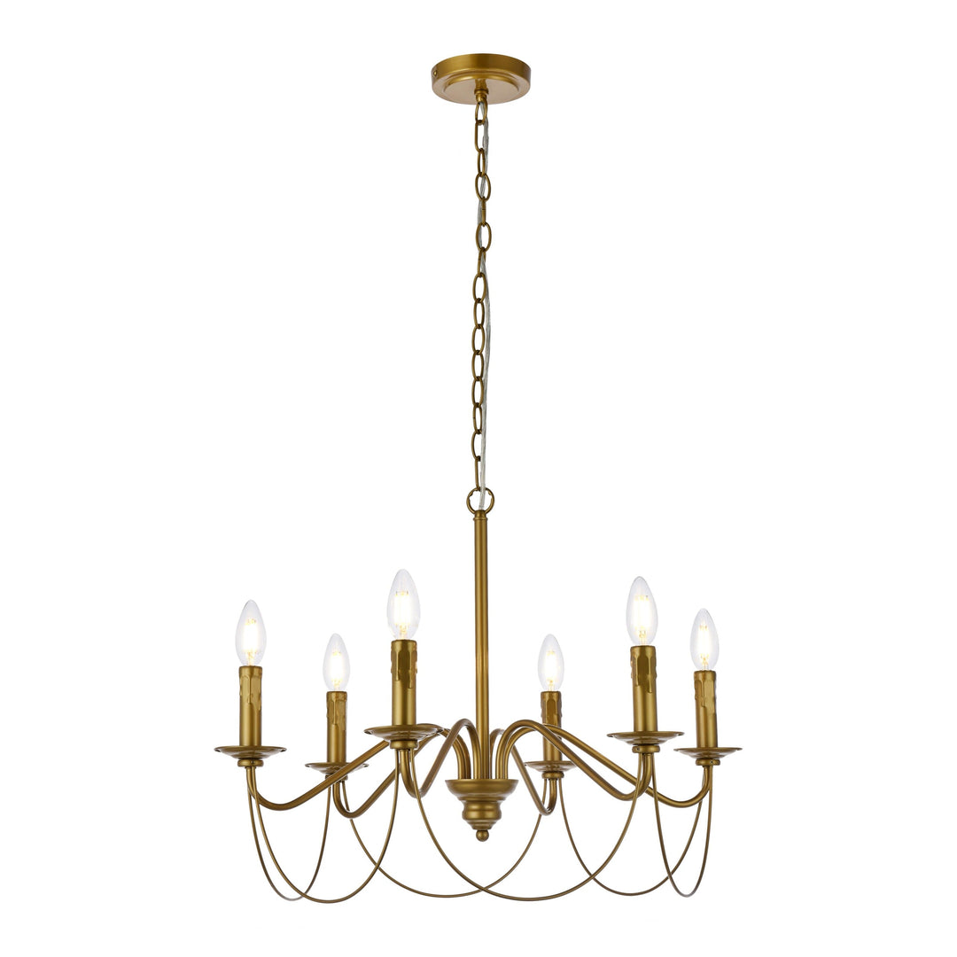 Westley Pendant in Brass by Living District