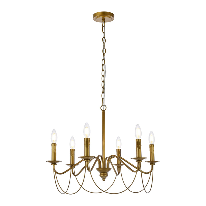 Westley Pendant in Brass by Living District