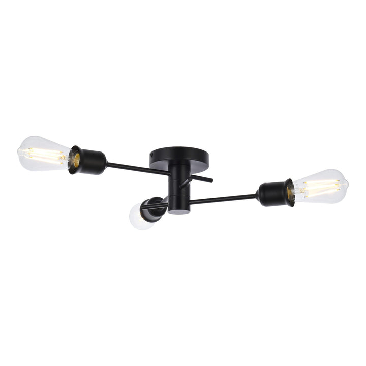 Xavier Flush Mount in Black by Living District