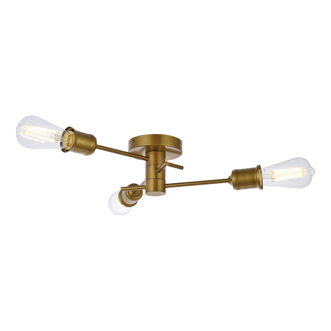 Xavier Flush Mount in Brass by Living District