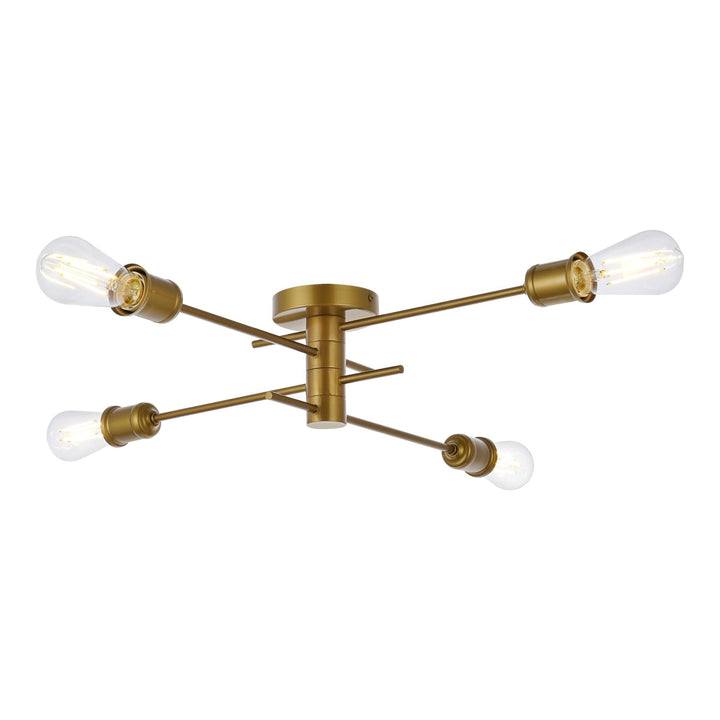 Xavier Flush Mount in Brass by Living District