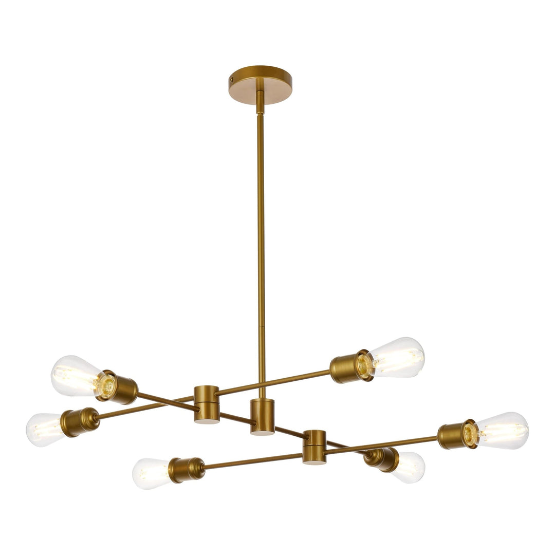 Xavier Pendant in Brass by Living District