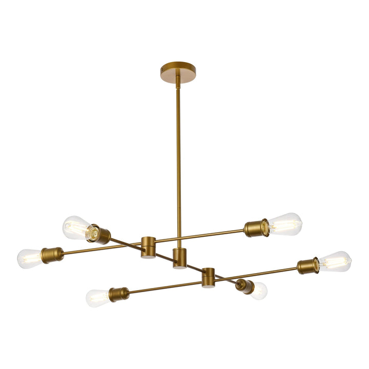 Xavier Pendant in Brass by Living District