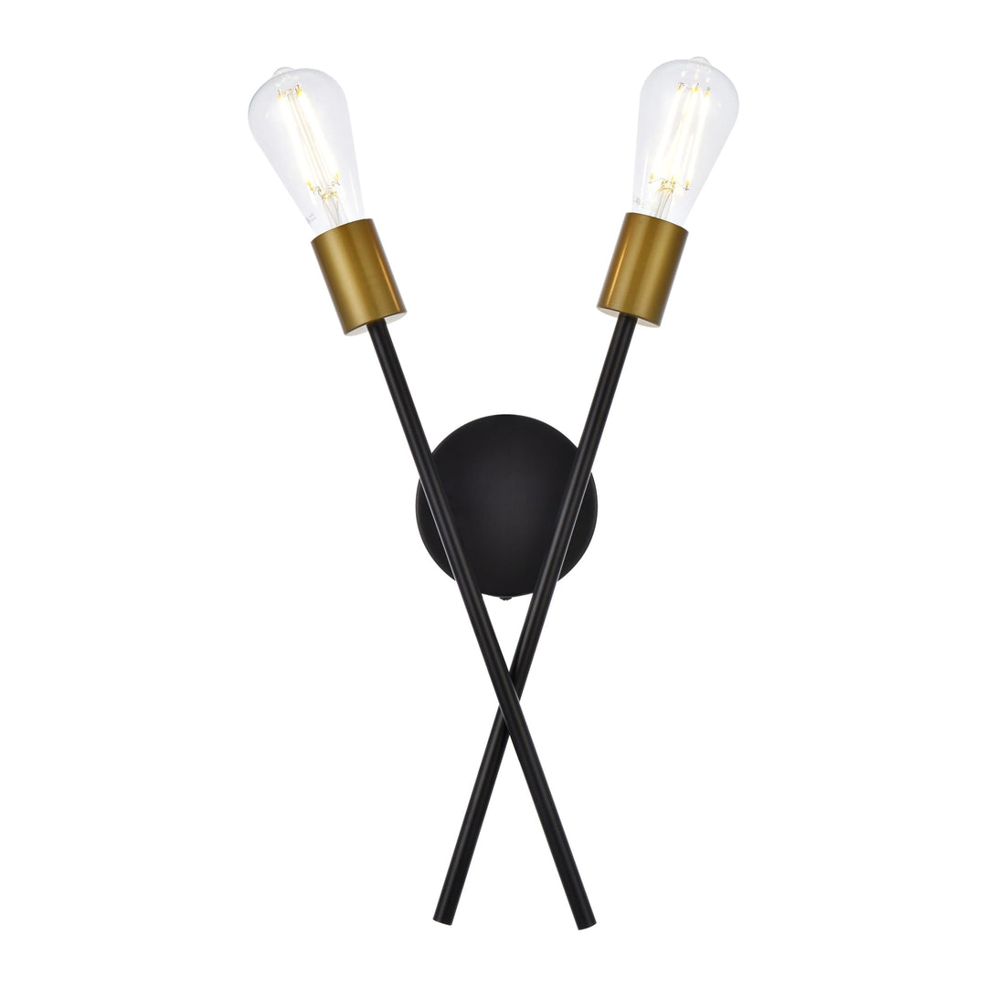 Armin Wall Sconce in Black & Brass by Living District