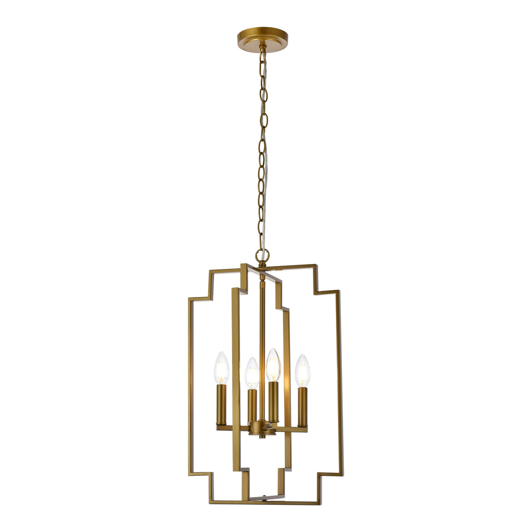 Rosenfeld Pendant in Brass by Living District