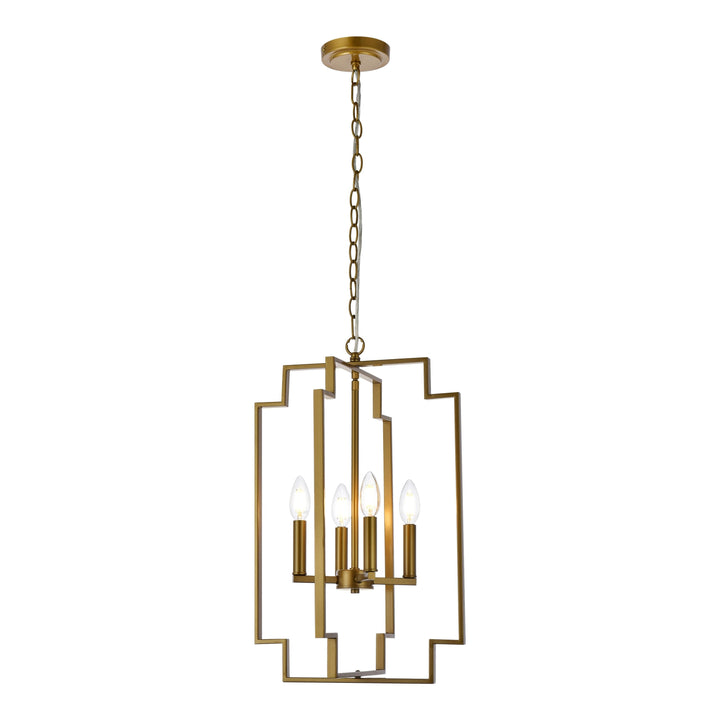 Rosenfeld Pendant in Brass by Living District