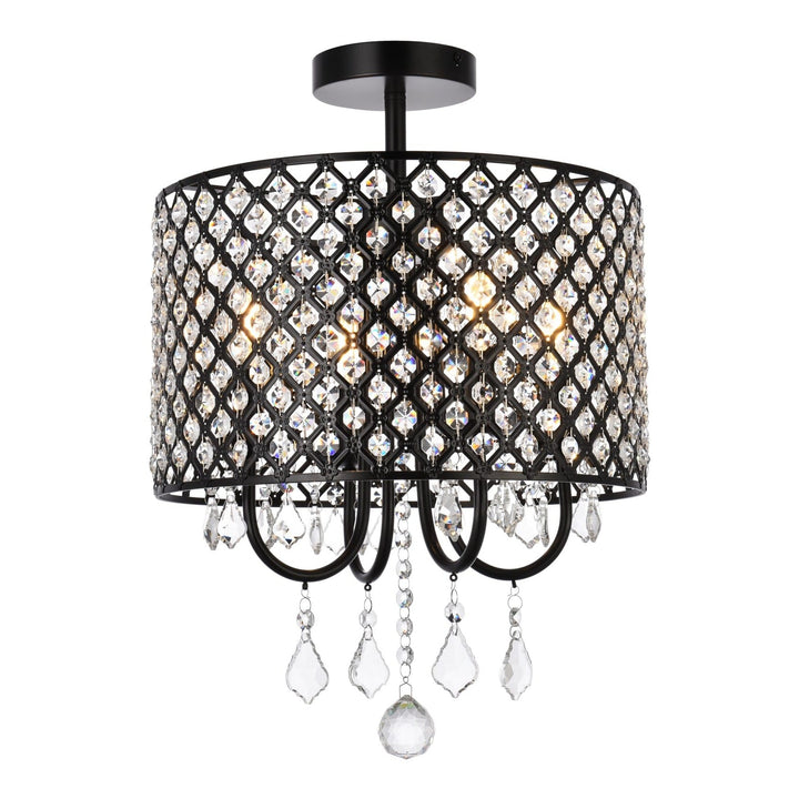 Elise Flush Mount in Black by Living District