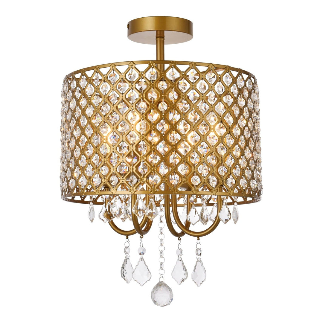 Elise Flush Mount in Brass by Living District
