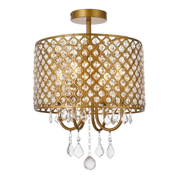 Elise Flush Mount in Brass by Living District