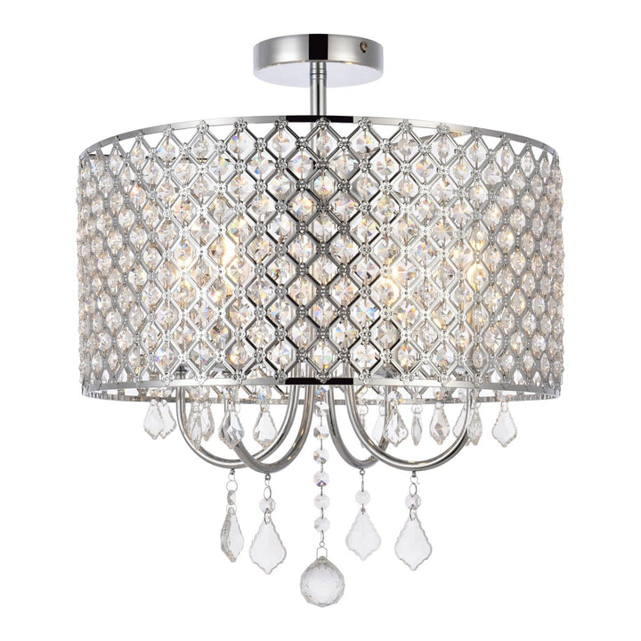 Elise Flush Mount in Chrome by Living District
