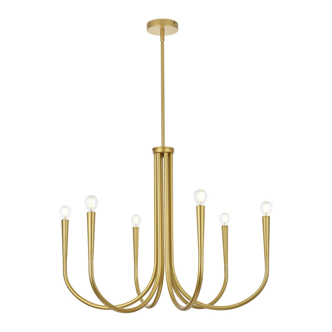 Layne Chandelier in Brass by Living District
