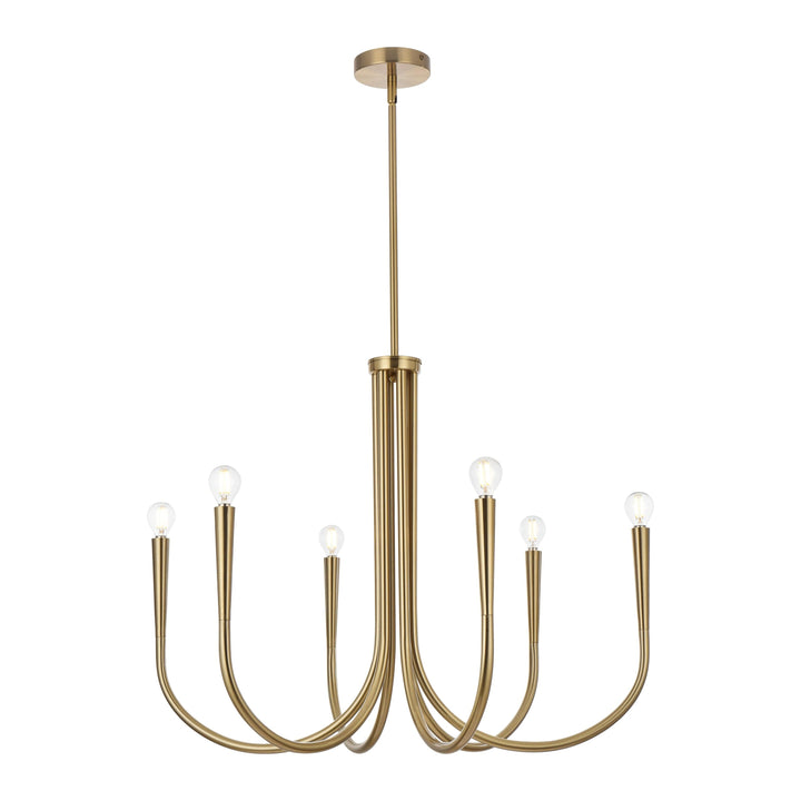 Layne Chandelier in Satin Gold by Living District