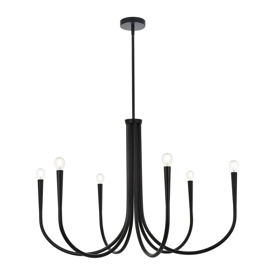 Layne Chandelier in Black by Living District